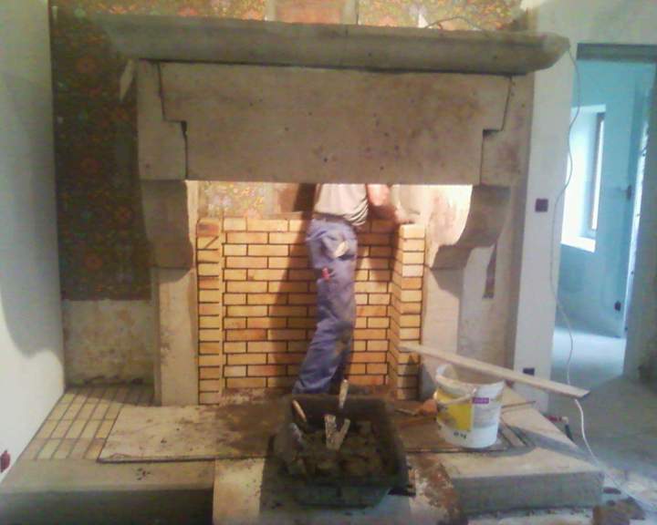 Travaux de création de feu à l'âtre Xertigny