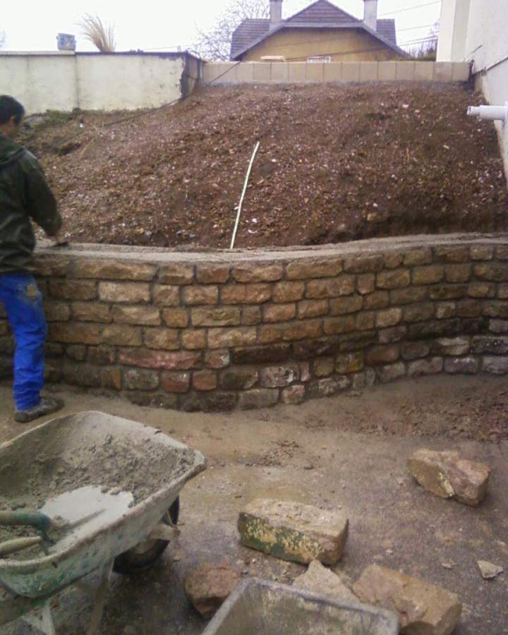 Réalisation de mur de soutènement Xertigny