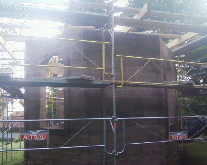 Chantier de création d'un caveau Xertigny